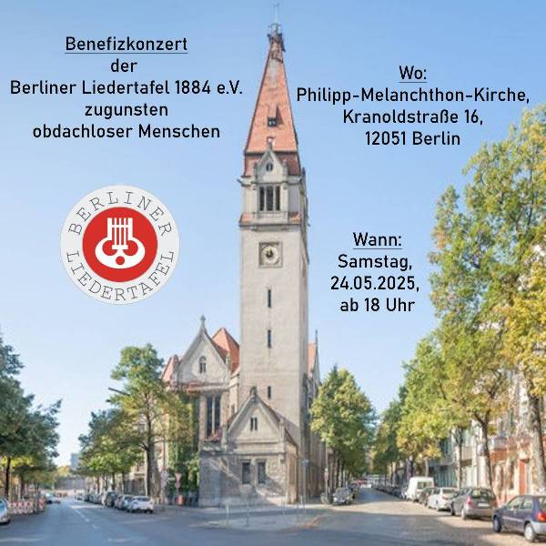 Benefizkonzert der Berliner Liedertafel